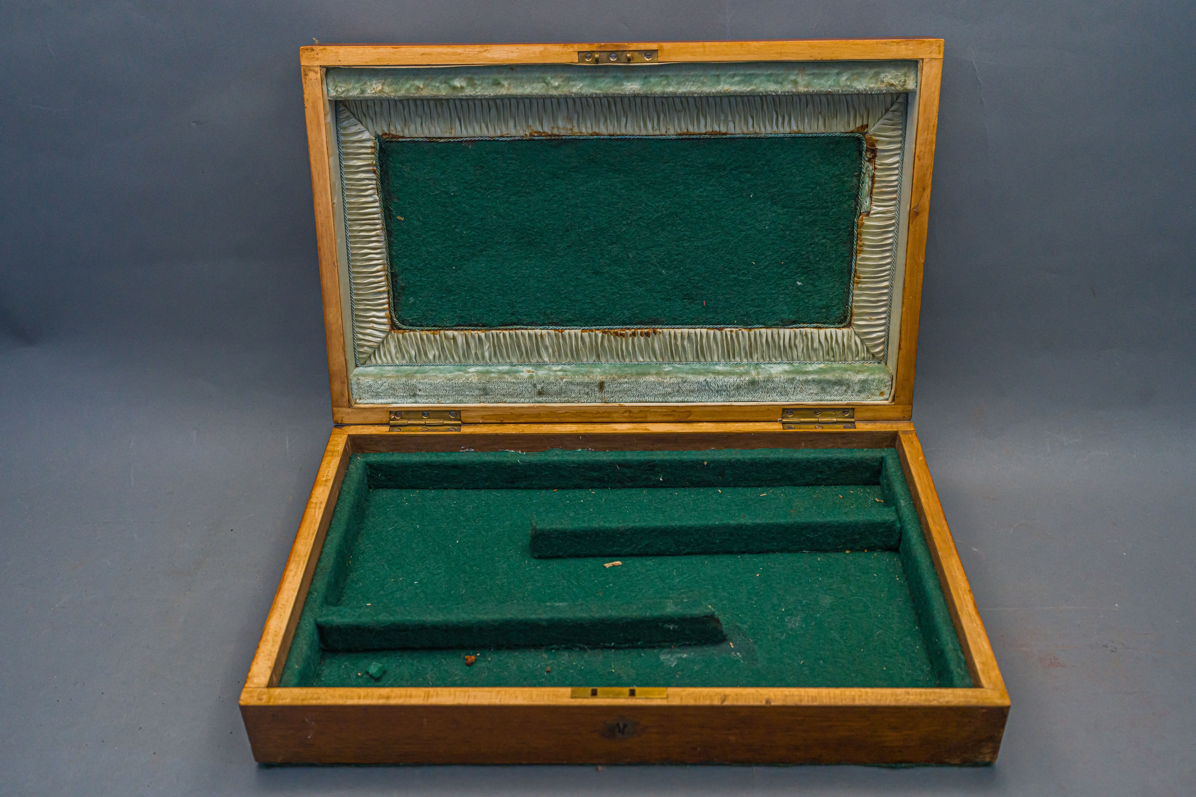 THREE WOODEN CASES ADAPTED FOR DUELLING OR OFFICER’S PISTOLS, 19TH CENTURY AND LATER - Image 3 of 10