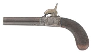 A 50 BORE PERCUSSION POCKET PISTOL, MID-19TH CENTURY