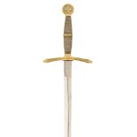 A PRUSSIAN BROADSWORD FOR A MEMBER OF THE ORDER OF THE KNIGHTS OF ST JOHN, 19TH CENTURY