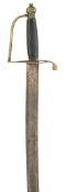 AN ENGLISH INFANTRY OFFICER'S SWORD, CIRCA 1790