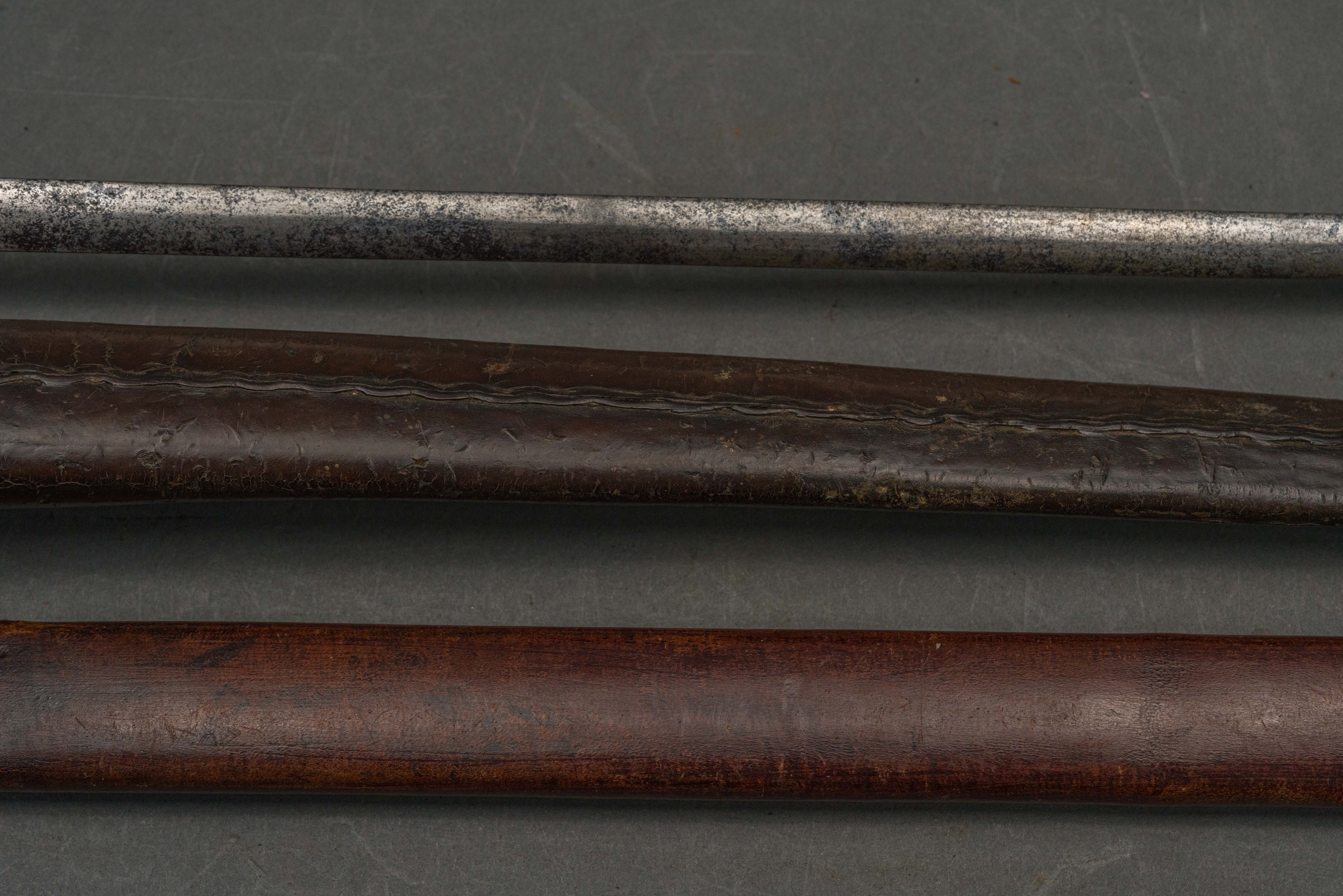 A NORTH EUROPEAN SMALL SWORD AND TWO SCABBARDS - Image 10 of 12