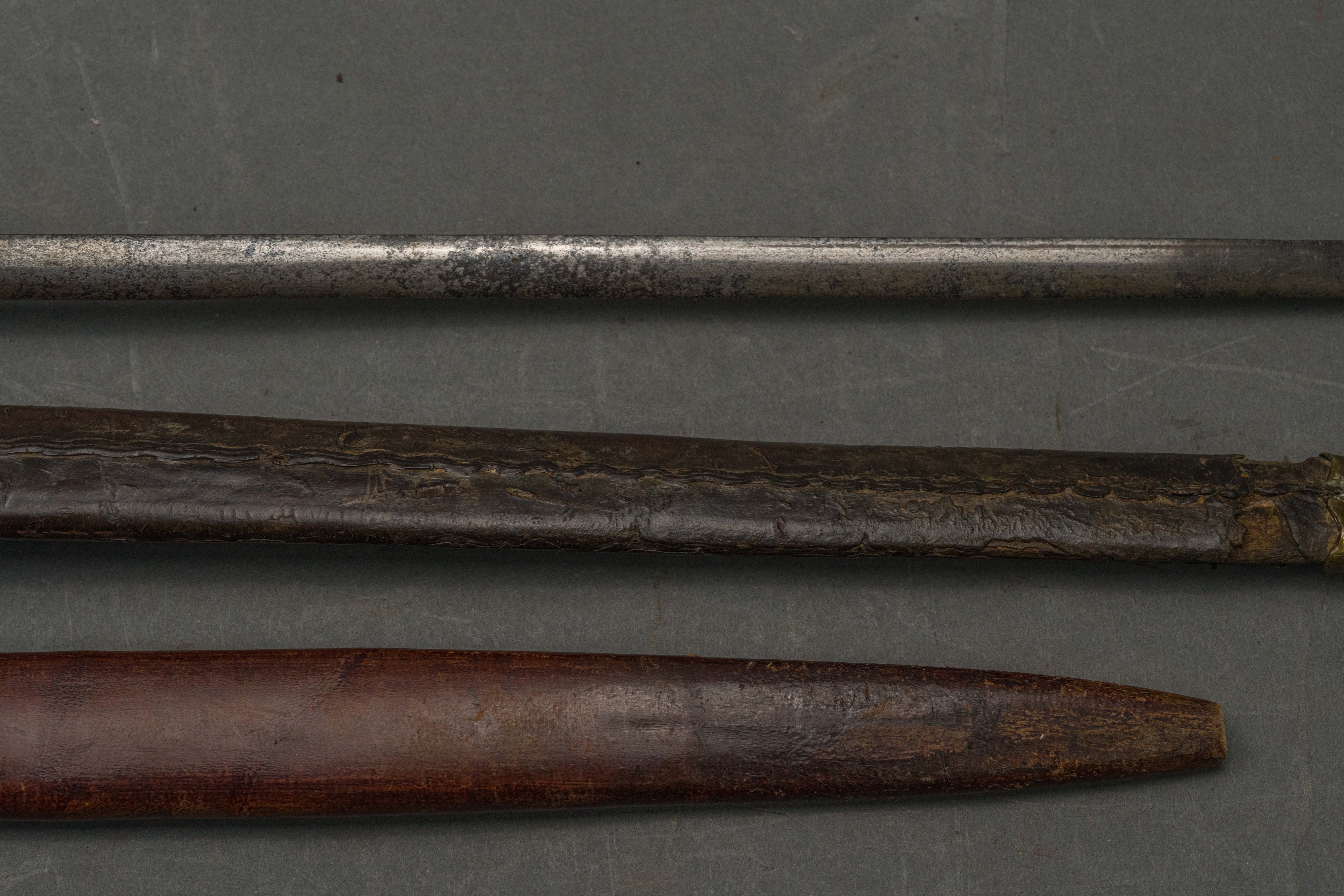 A NORTH EUROPEAN SMALL SWORD AND TWO SCABBARDS - Image 11 of 12