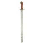 A SWORD IN SOUTH GERMAN EARLY 16TH CENTURY ‘LANDSKNECHT’ STYLE, 19TH/EARLY 20TH CENTURY