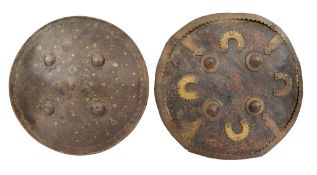 TWO INDIAN SHIELDS (DHAL), 19TH CENTURY