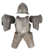 A COMPOSITE HALF ARMOUR, LATE 16TH/17TH CENTURY, SOUTH GERMAN AND ITALIAN