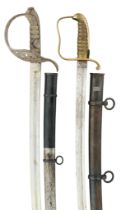AN AUSTRIAN MODEL 1904 CAVALRY SABRE AND ANOTHER SABRE