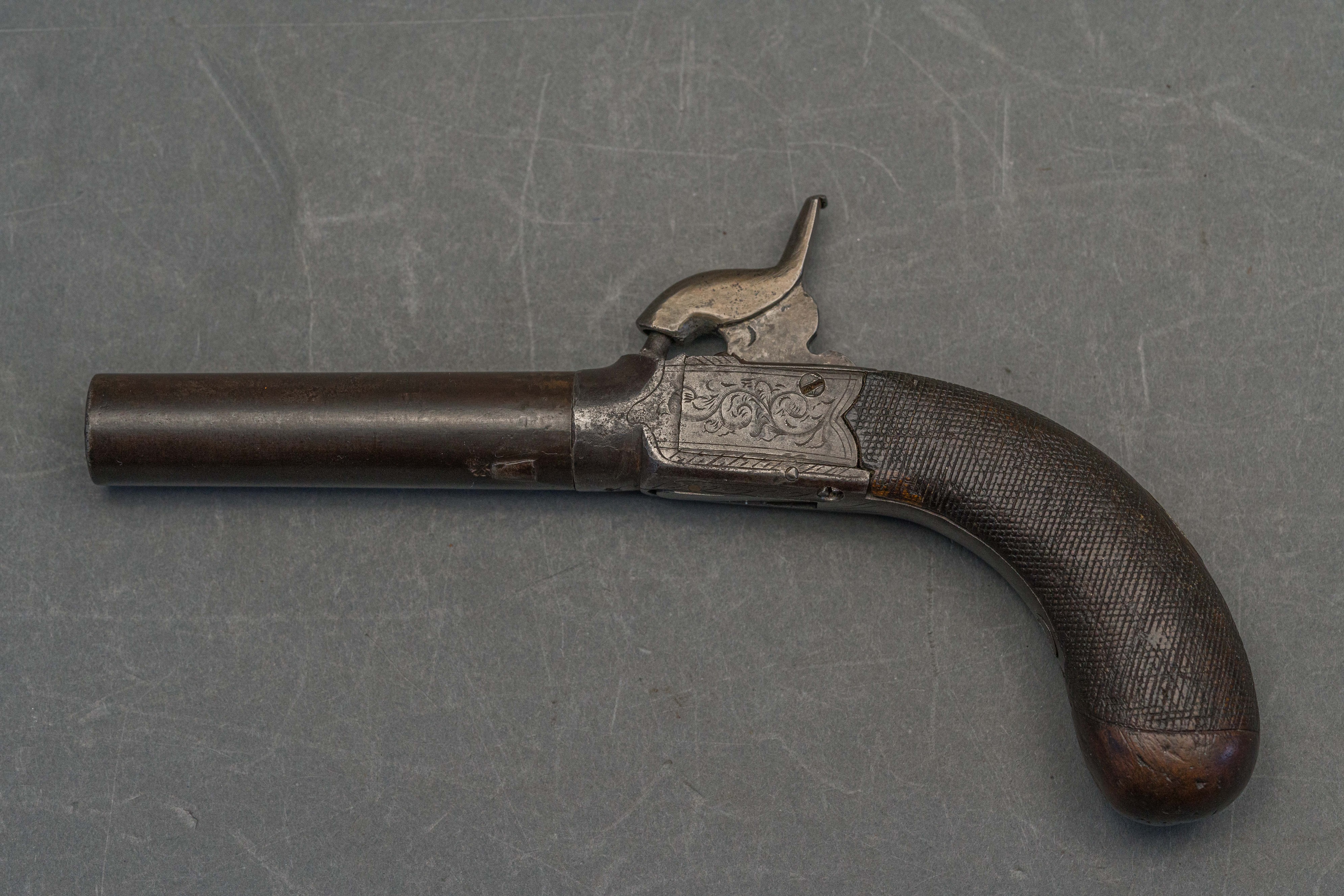 A 50 BORE PERCUSSION POCKET PISTOL, MID-19TH CENTURY - Bild 5 aus 10