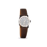 A GENT'S RAYMOND WEIL WRISTWATCH, brown leather strap, date & box