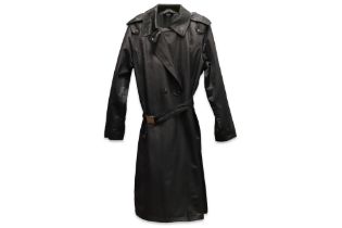 A MAX MARA BLACK MAC COAT