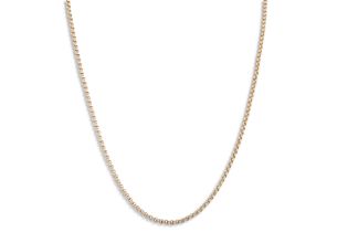 A GOLD FANCY LINK NECK CHAIN