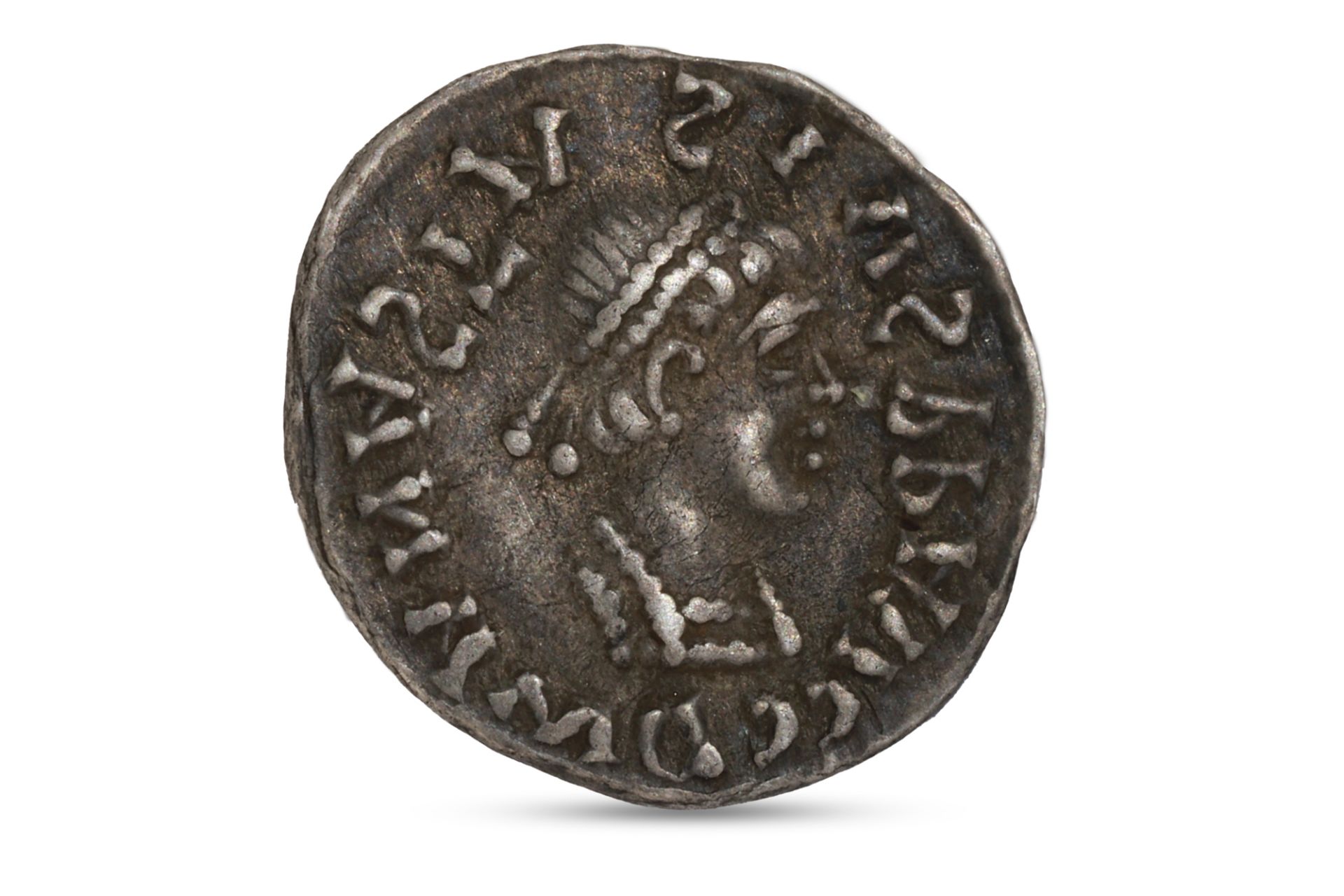 A BYZANTINE EMPIRE ANASTASIOS, (AD 491-518) silver quarter-siliqua coin, EF