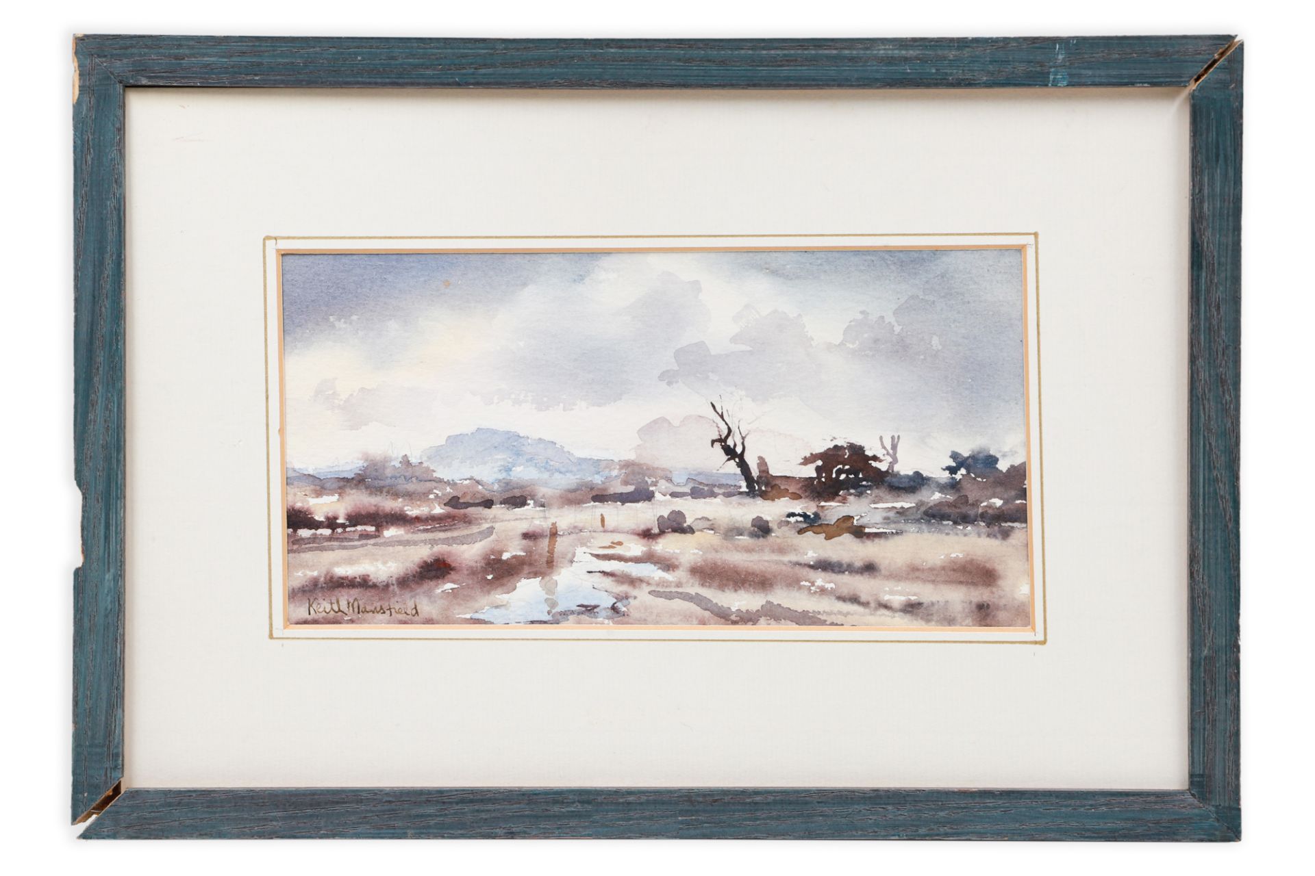 KEITH MANSFIELD (IRISH), Untitled, watercolour, framed and signed, 13" x 9", together with another