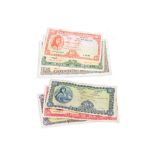 A SET OF 6 LADY LAVERY IRISH BANKNOTES, from £50 to 10/-. 1965 - 1976. £10 is fair, other fine