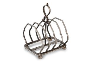 A GEORGE V FOUR BAR TOAST RACK, by Martin Hall & Co., Sheffield 1925, 142 g.