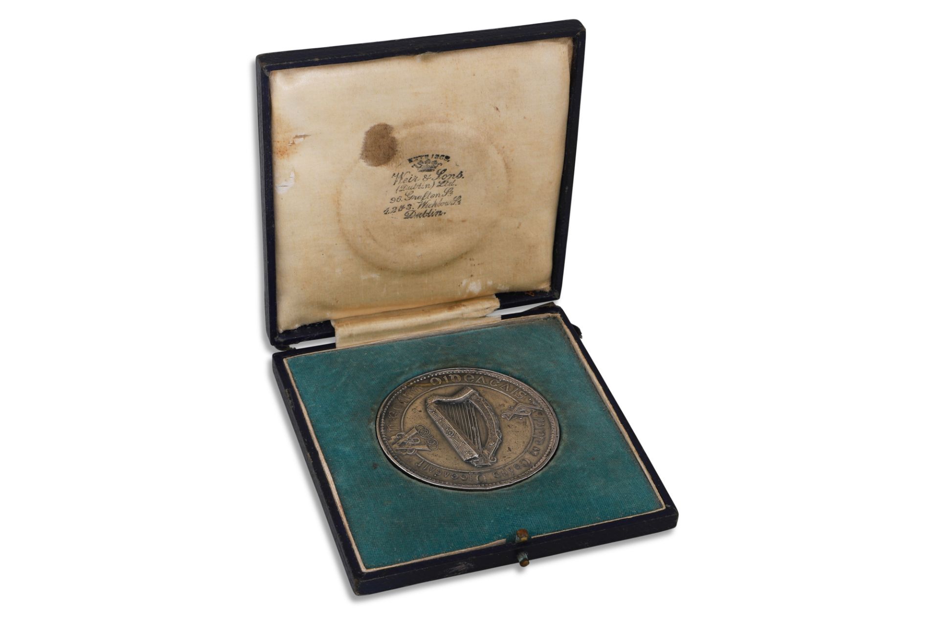 A PRE-EMERGENCY PERIOD BOARD OF EDUCATION SILVER MEDAL, in original case, Longford, 1937, by