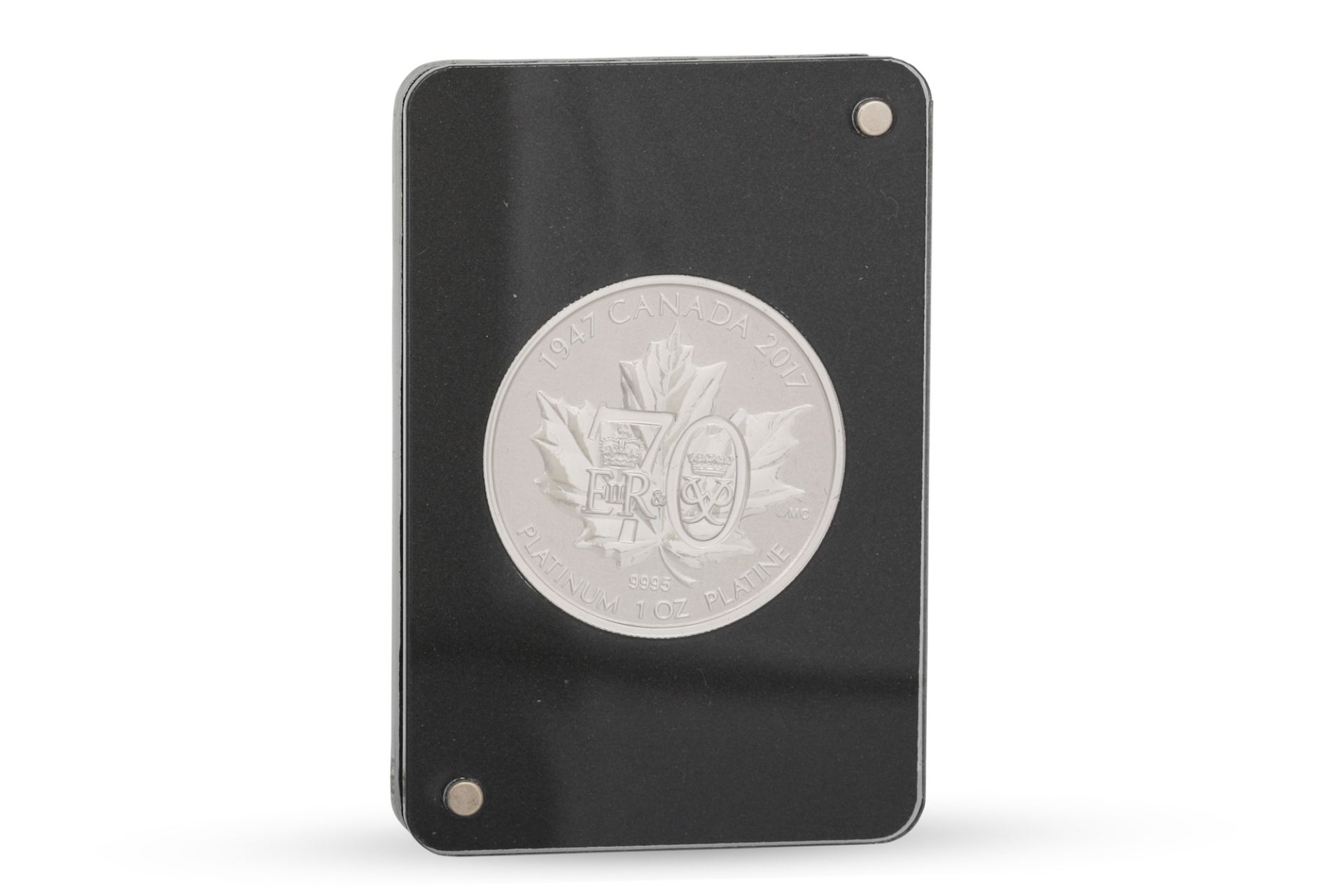 A CANADA 2017 ONE OZ PLATINUM PROOF COIN, .9995, 31.1g, CAN$300, QEII obverse Maple Leaf reverse,