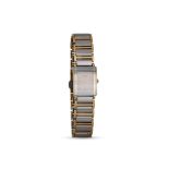 A LADY'S RADO WRISTWATCH, silvered face with dot markers, titanium bracelet strap