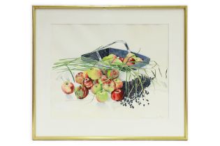 PAULINE DOYLE, (Irl contemporary) still life, water colour, signed & dated, 1989, 33 x 28.5" framed