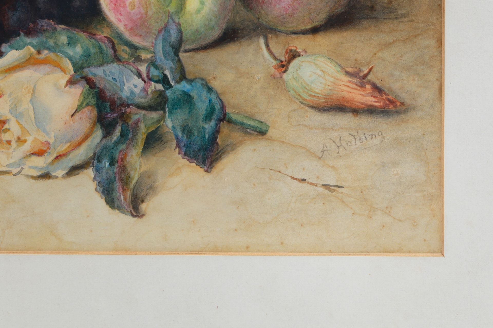 A.HOLDING, (English 1880-1940) (untitled) still life (pair) water colours, ca 12.5 × 11.5” ( - Bild 6 aus 7