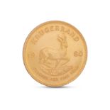 A 1980 SOUTH AFRICAN GOLD KRUGERRAND COIN, 1 Troy oz, fine gold