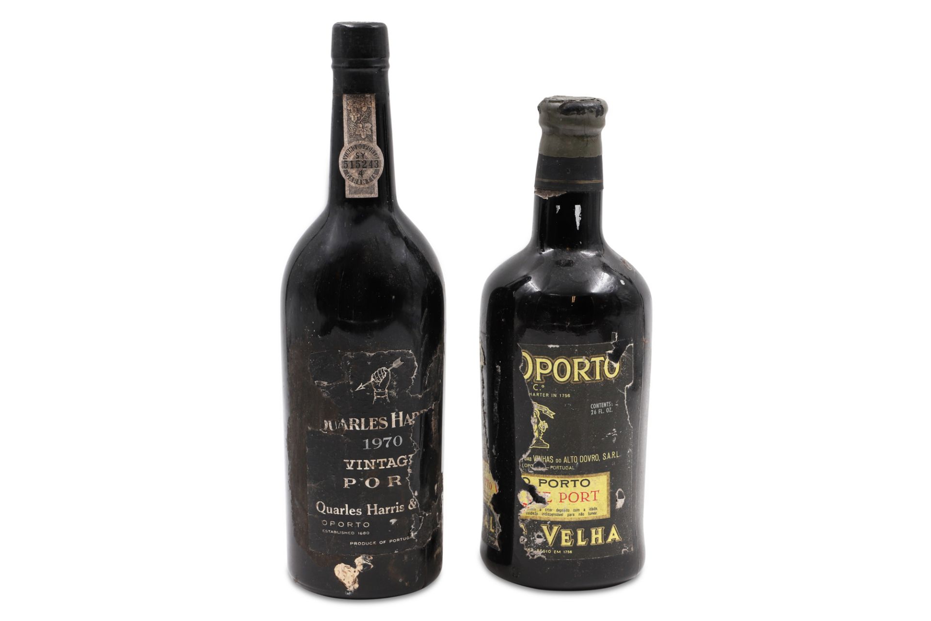 VINTAGE PORT, Royal Oporto 1970, 1 Btl (label damaged), together with Quarles Harris 1970, 1 Btl (