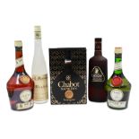 FORTIFIED WINE, CHABOT NAPOLEON BRANDY, boxed 1 btl, together with Domi; Benedictine and brandy