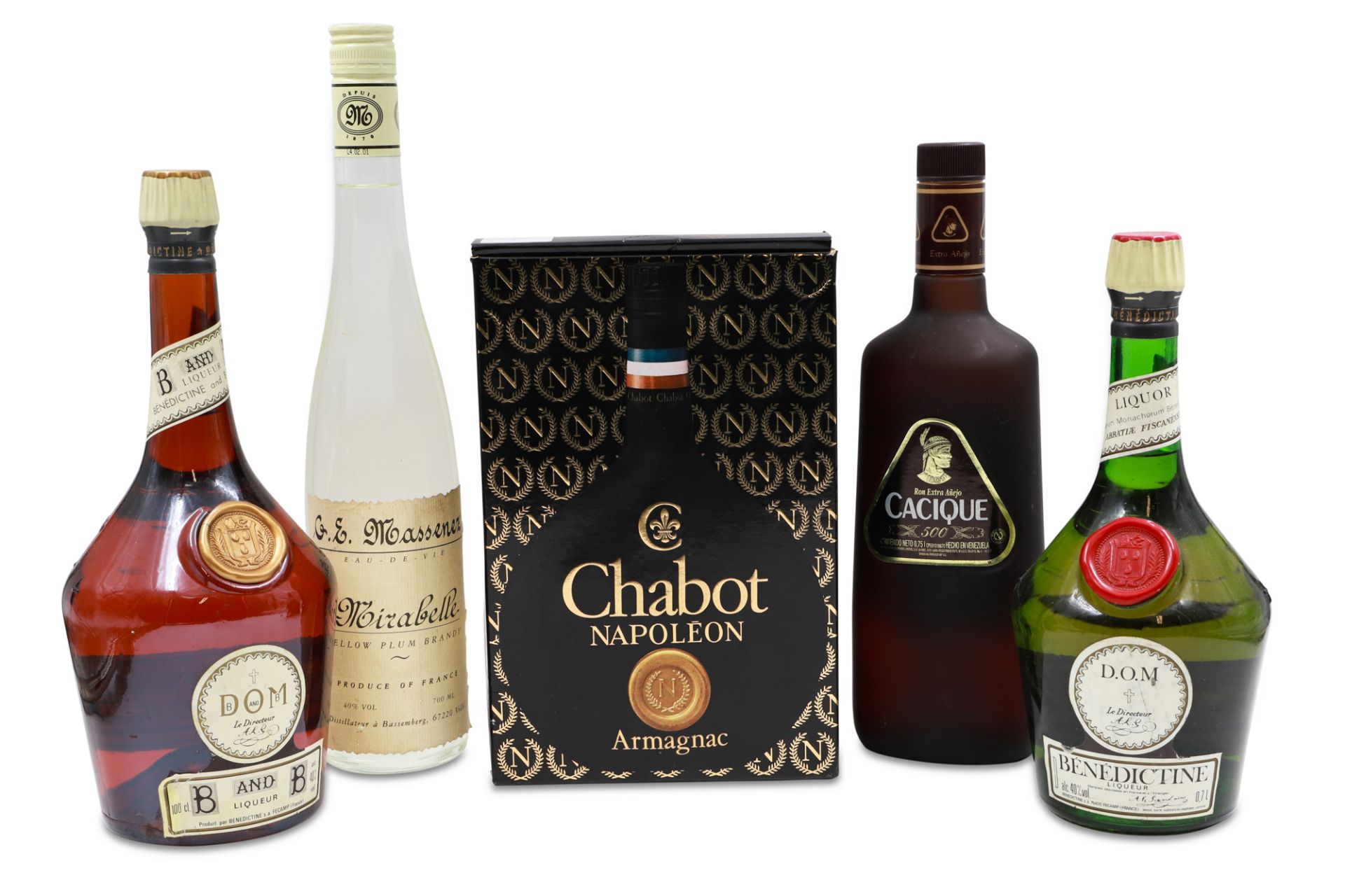 FORTIFIED WINE, CHABOT NAPOLEON BRANDY, boxed 1 btl, together with Domi; Benedictine and brandy