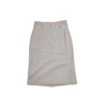 AN HÉRMES SKIRT, 100% cream wool pencil skirt, 100% silk lining, size 40 *** slightly marked