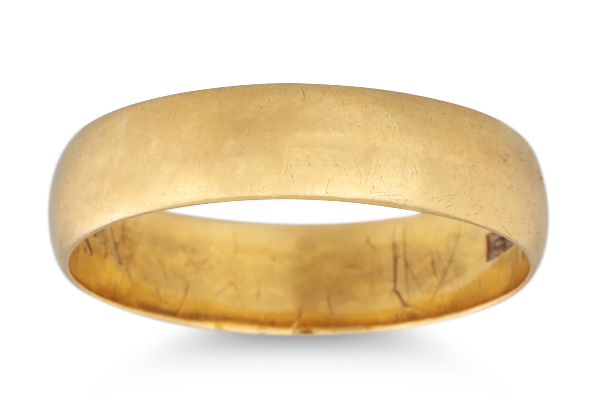 FIVE YELLOW GOLD RINGS, four hallmarked, ca 1960s, 18.4 g. - Image 5 of 6
