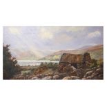 NANCY BAILEY (UK, IRL (B) 1913–2012) “Lough Na Fooey”, Connemara, oil on canvas, ca 19 × 36”