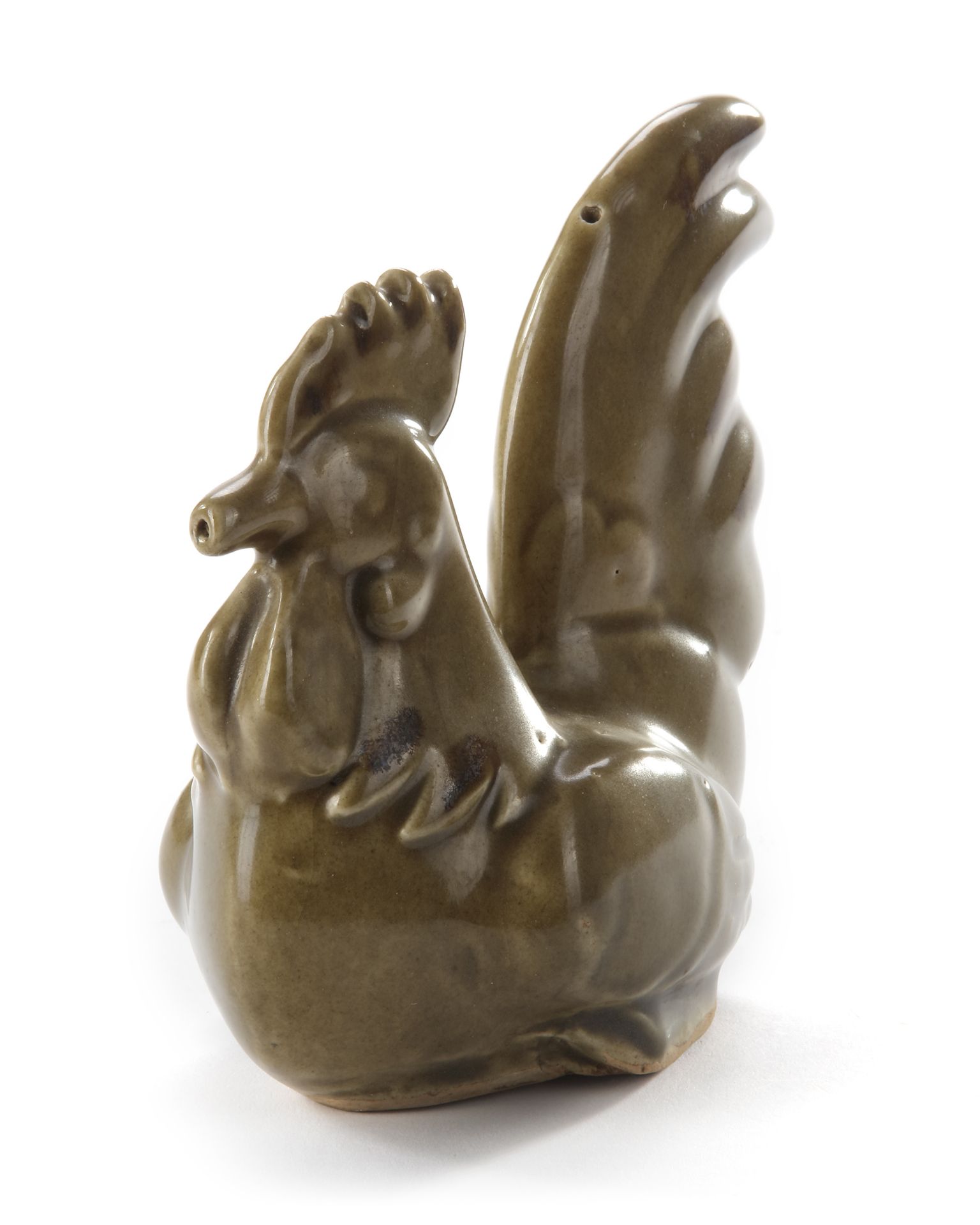 A CHINESE LONGQUAN CELADON-GLAZED 'IN THE SHAPE OF ROOSTER' WATER DROPPER, MING DYNASTY (1368-1644) - Bild 4 aus 5