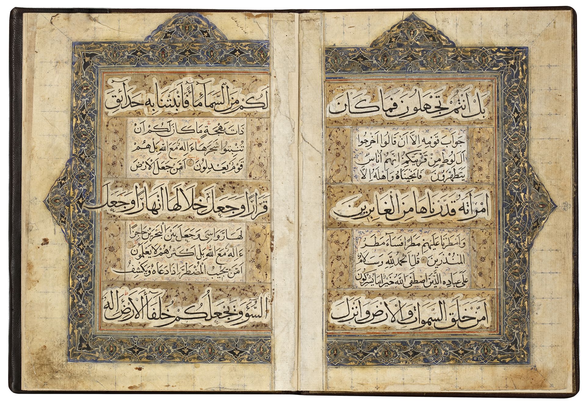 A LATE TIMURID QURAN JUZ, BY AHMED AL-RUMI IN 858 AH/1454 AD