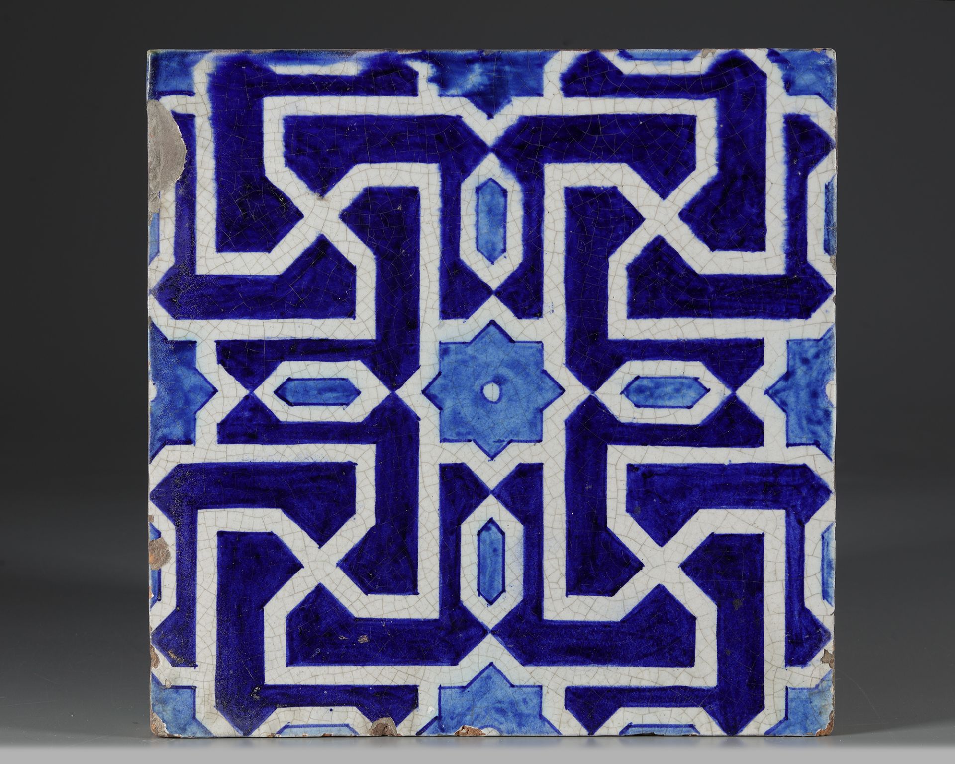 A MULTAN POTTERY TILE, PAKISTAN, 18TH CENTURY