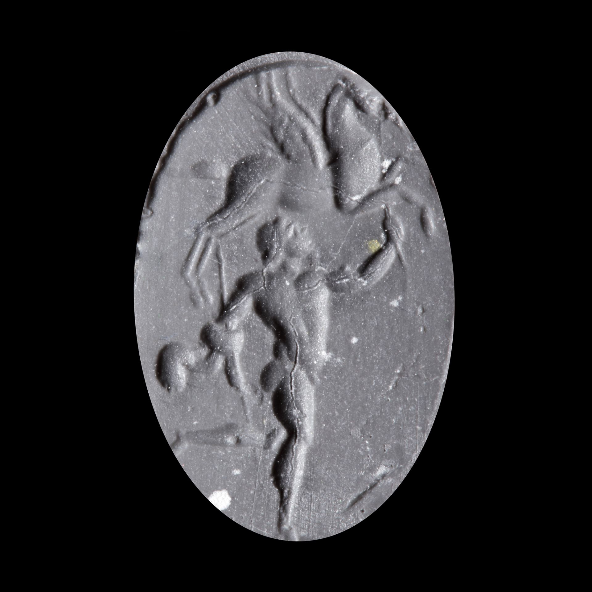 TWO ROMAN INTAGLIOS AND A LATER CAST GLASS IMPRESSION, 2ND CENTURY AD AND 19TH CENTURY AD - Bild 4 aus 4