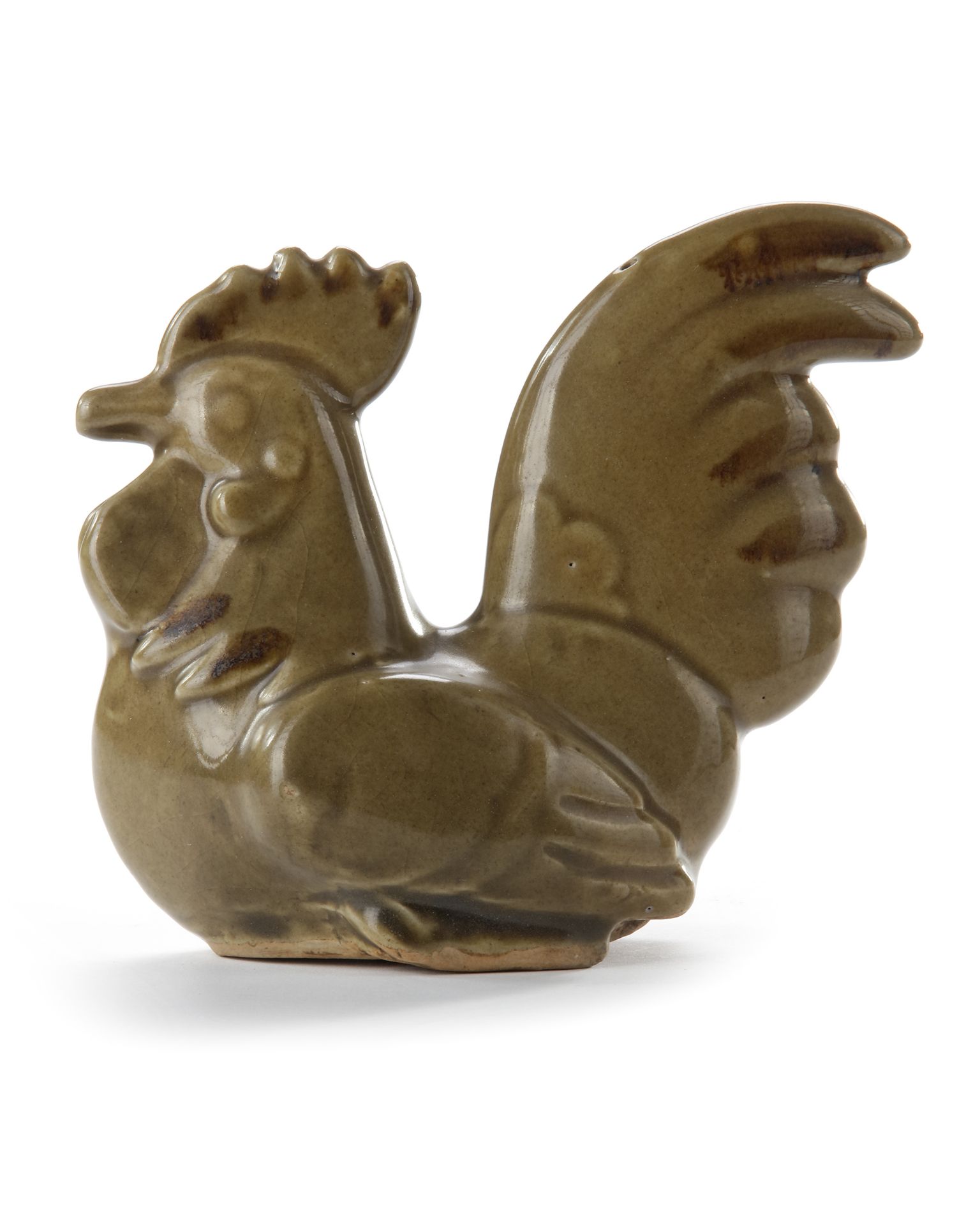 A CHINESE LONGQUAN CELADON-GLAZED 'IN THE SHAPE OF ROOSTER' WATER DROPPER, MING DYNASTY (1368-1644) - Bild 2 aus 5