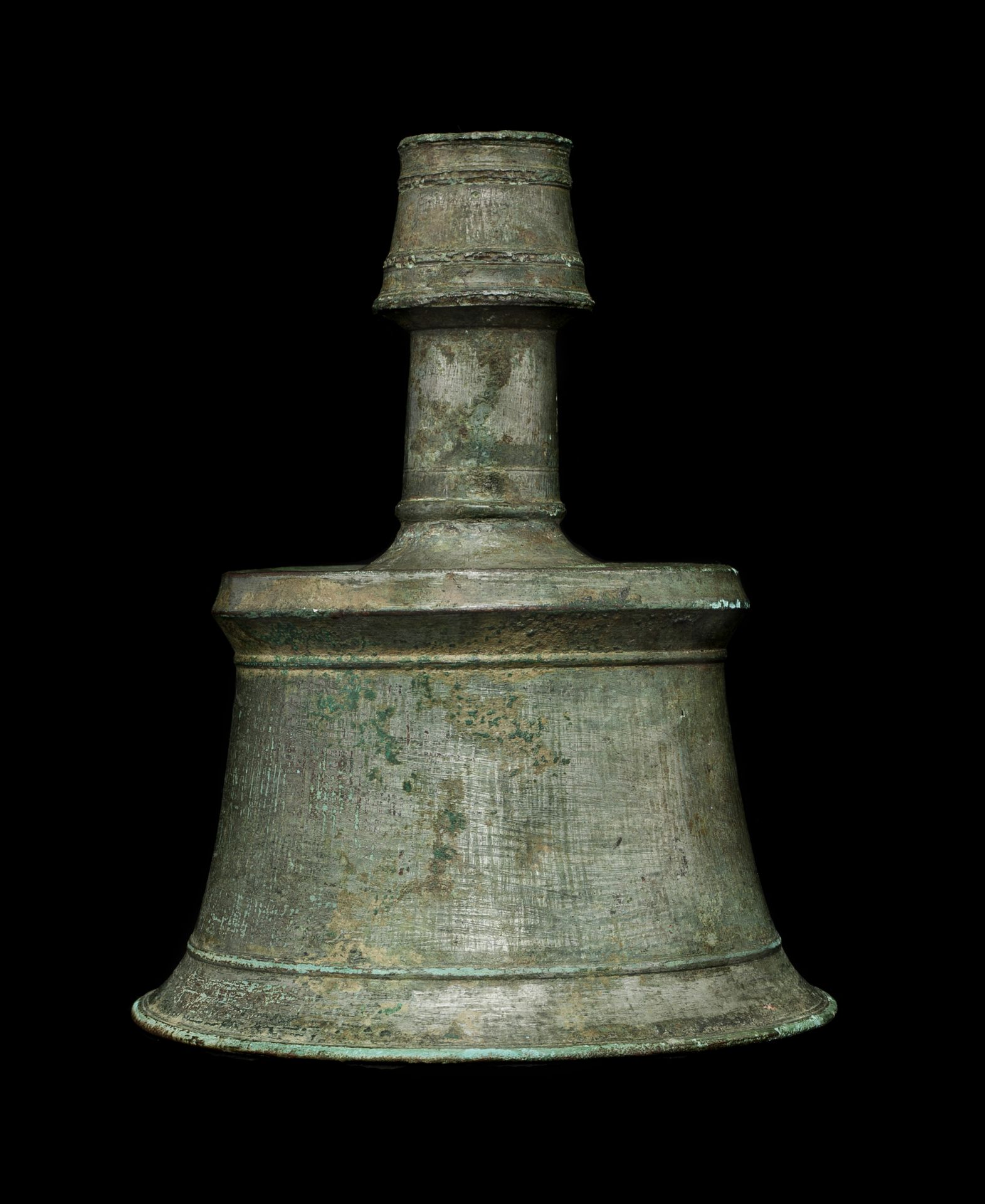 A BRONZE CANDLESTICK, ANATOLIA, 12TH-13TH CENTURY - Image 5 of 6