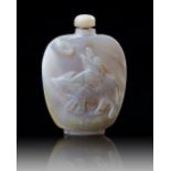 A CHINESE MOTHER-OF-PEARL SNUFF BOTTLE, 19TH-20TH CENTURY