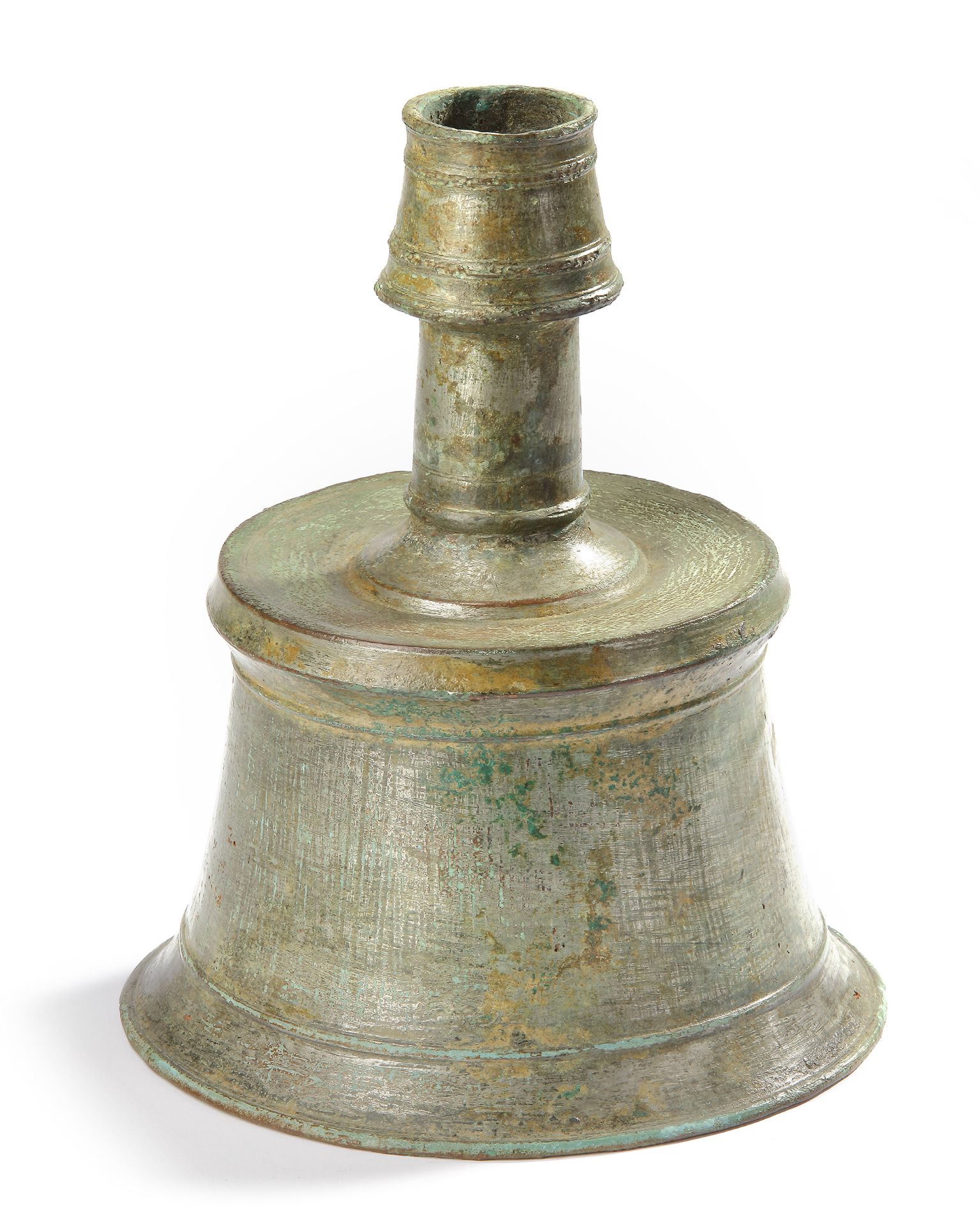 A BRONZE CANDLESTICK, ANATOLIA, 12TH-13TH CENTURY - Image 3 of 6