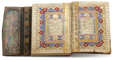 AN OTTOMAN ILLUMINATED QURAN, OTTOMAN TURKEY, 18TH CENTURY