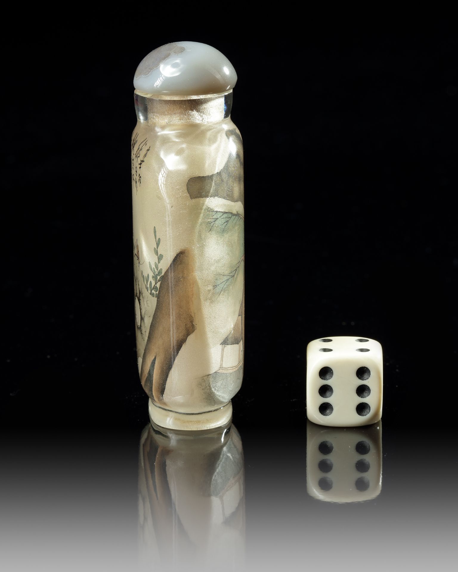 A CHINESE INSIDE GLASS PAINTED SNUFF BOTTLE, 19TH CENTURY - Image 2 of 3
