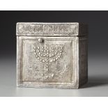 A LATE ROMAN SILVER BOX WITH JUDAIC SUBJECTS, 4TH CENTURY AD