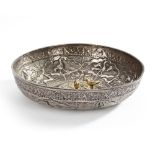 AN OTTOMAN SILVER AND GILT BOWL, OTTOMAN PROVINCES, 16TH CENTURY