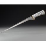 A MOTHER-OF-PEARL HILTED DAGGER (PESHKABZ), INDIA, GUJARAT, 18TH CENTURY