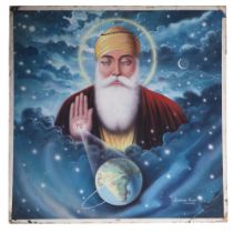 GURU NANAK BY ACHHAR SINGH JULLUNDUR, SECOND HALF OF THE 20TH CENTURY