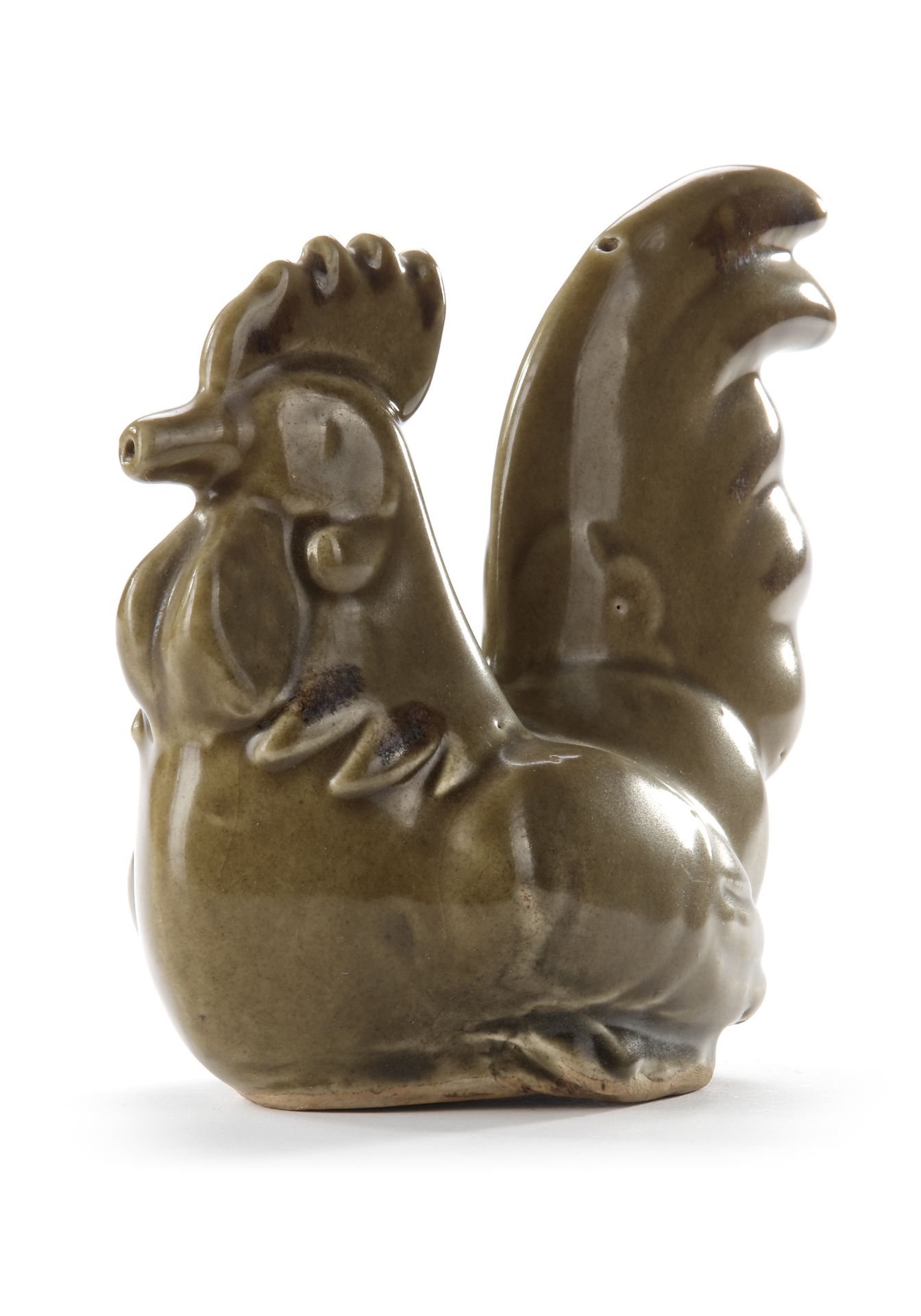 A CHINESE LONGQUAN CELADON-GLAZED 'IN THE SHAPE OF ROOSTER' WATER DROPPER, MING DYNASTY (1368-1644) - Bild 3 aus 5
