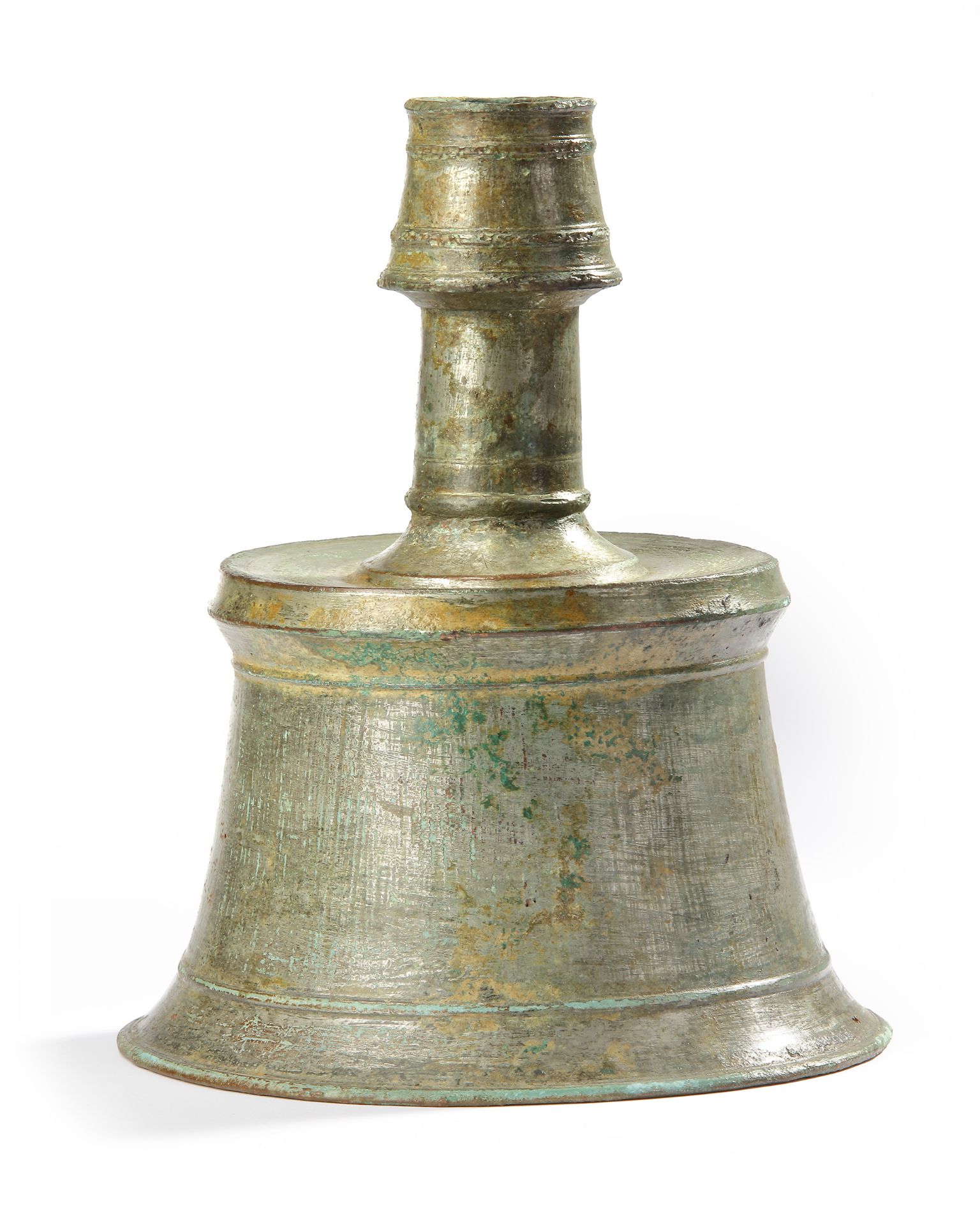 A BRONZE CANDLESTICK, ANATOLIA, 12TH-13TH CENTURY - Image 2 of 6