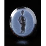 A ROMAN NICOLO INTAGLIO WITH A MUSE, 1ST CENTURY AD