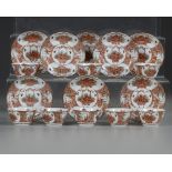 EIGHT CHINESE AMSTERDAM BONT CUPS AND SAUCERS, 18TH CENTURY