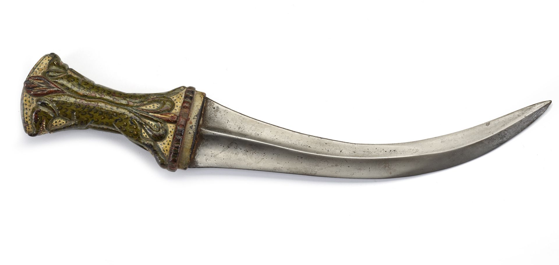 A MUGHAL DAGGER WITH WOODEN HILT, NORTH-INDIA, 19TH CENTURY - Image 2 of 2