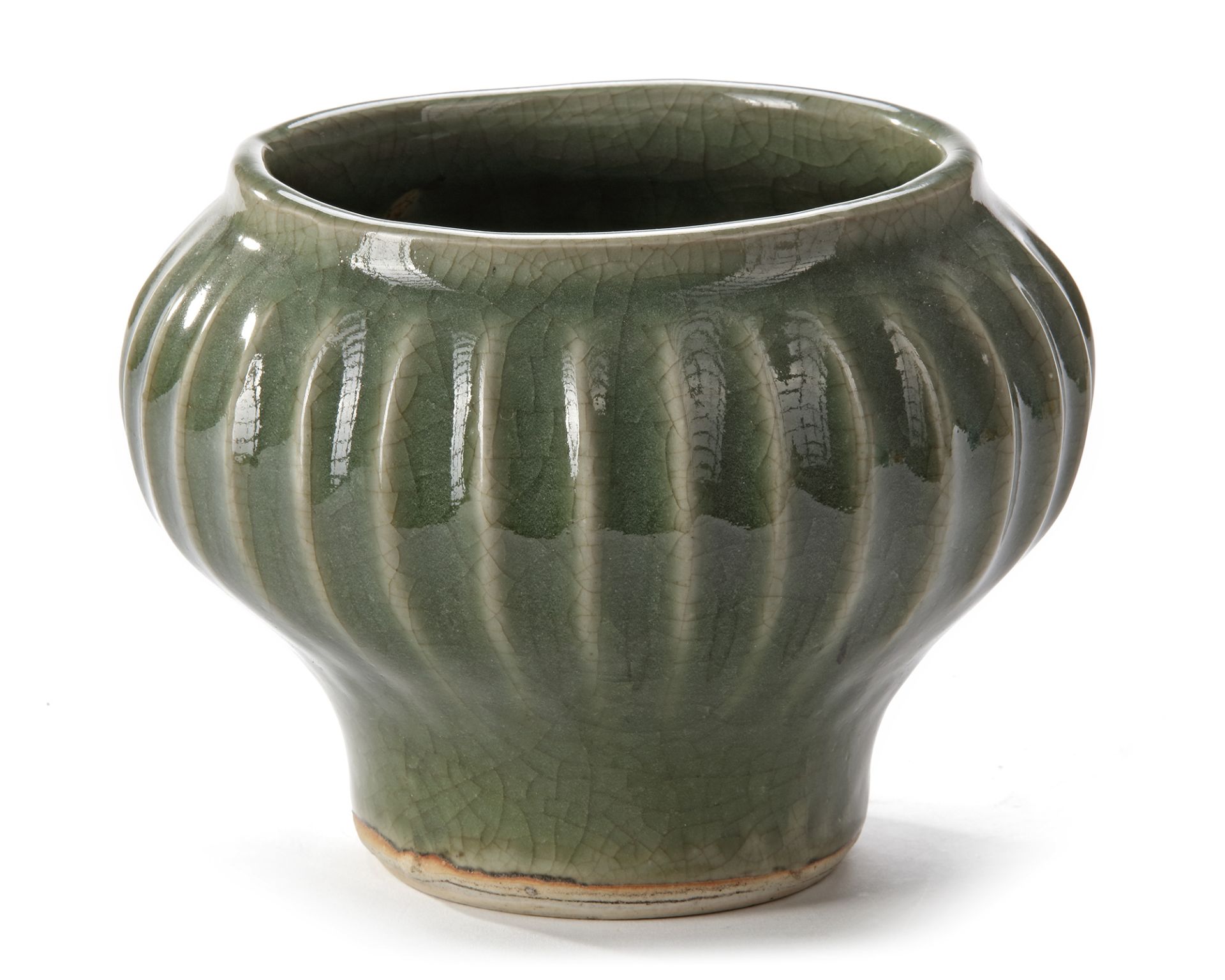 A CHINESE CELADON RIBBED JAR, SONG DYNASTY - Image 2 of 4